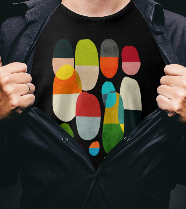 Science Of Sleep Colorful Abstract Shapes T-Shirt