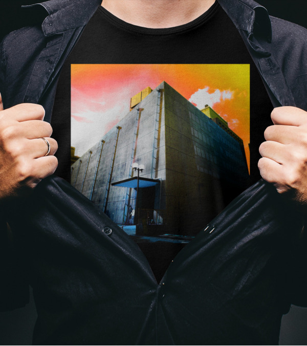 Welcome To Wonderland By Ete Surreal Urban Sunset Building T-Shirt