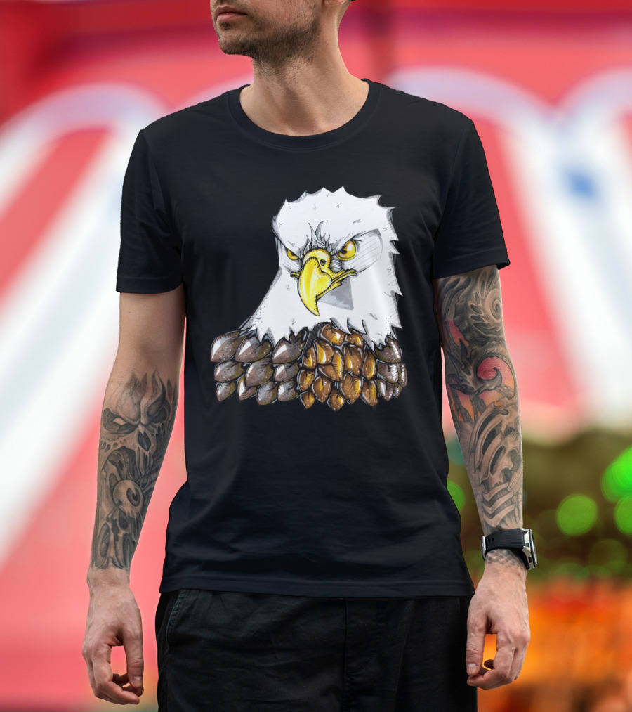 Maverick The Bald Eagle Bold Fierce Artistic T-Shirt