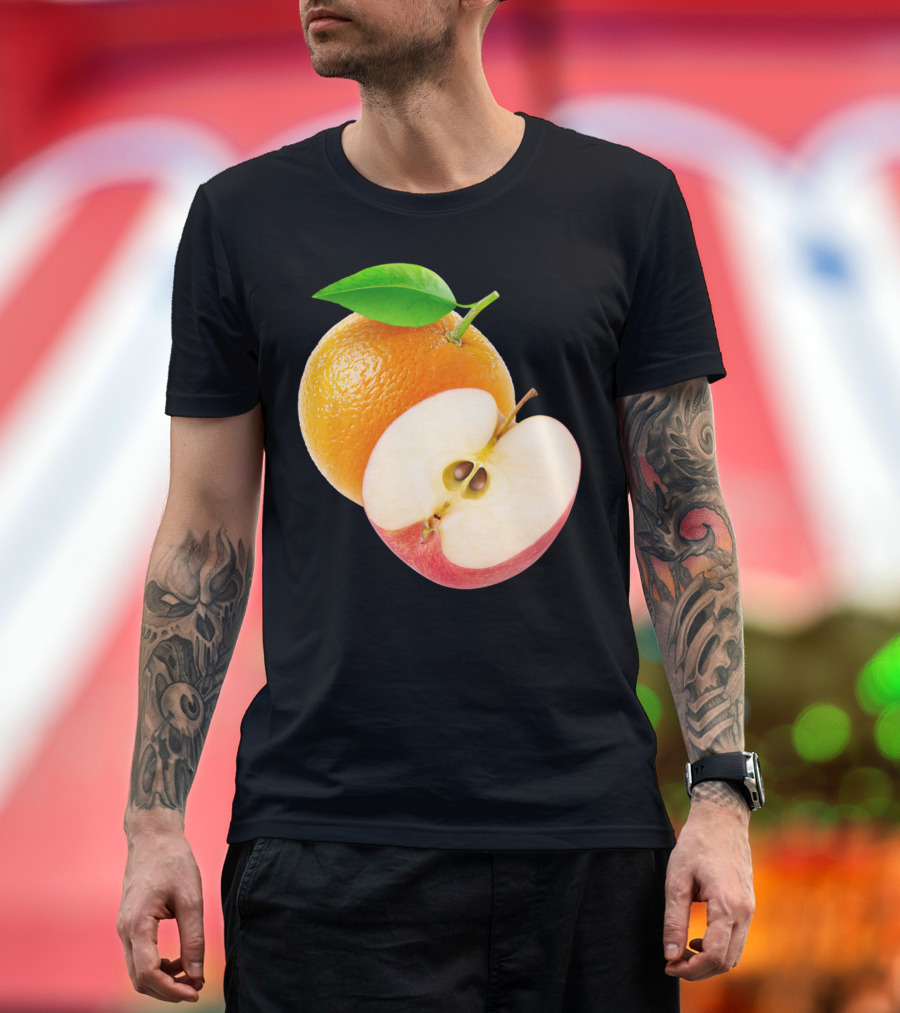 Orange and Apple Combination T-Shirt