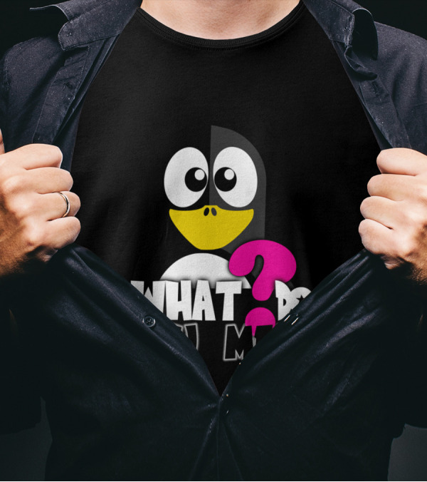 What Do You Mean Penguin Question Mark T-Shirt