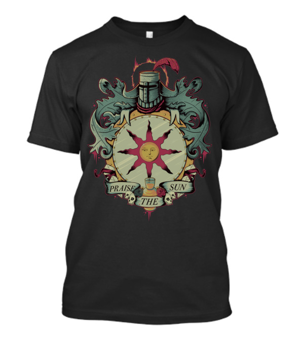 Praise The Sun Crest Medieval Armor Emblem T-Shirt
