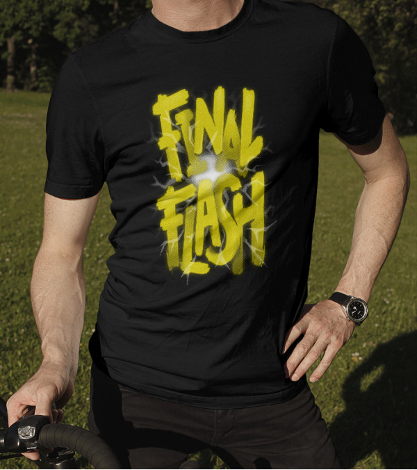 Final Flash Yellow Burst Comic T-Shirt