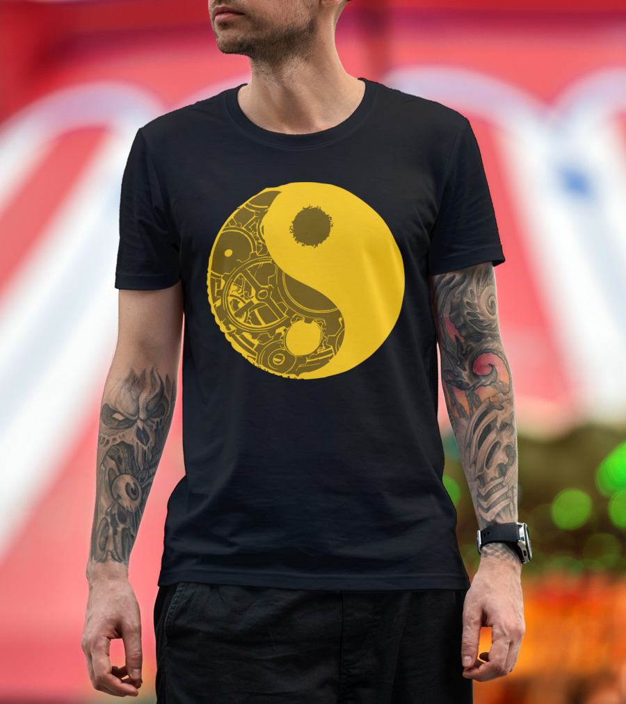 Mech Side Mechanical Yin Yang T-Shirt