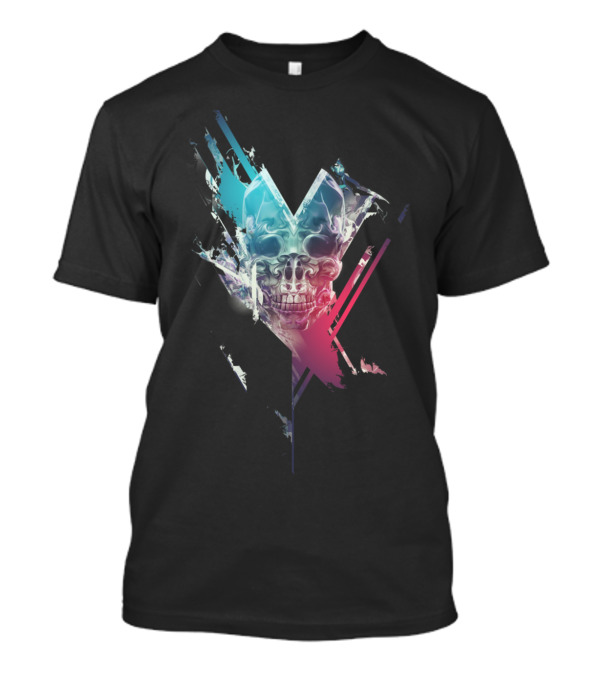 Finale Skull Neon Abstract T-Shirt
