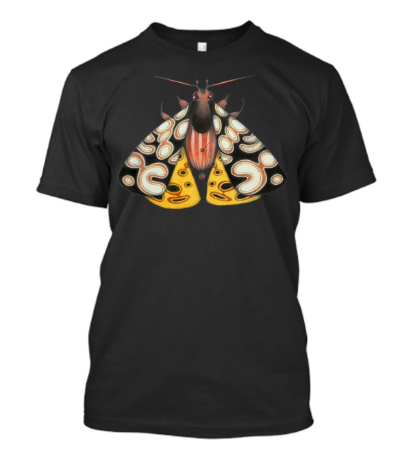 Moth Abstract Colorful Patterns Vibrant Wings T-Shirt