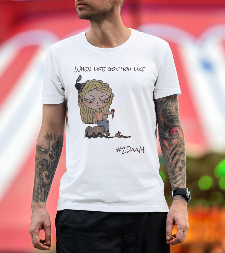 When Life Got You Like #2DAAM Sitting Ice Cream Hat T-Shirt
