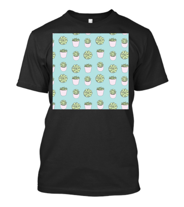 Succulents Cute Potted Plant T-Shirt