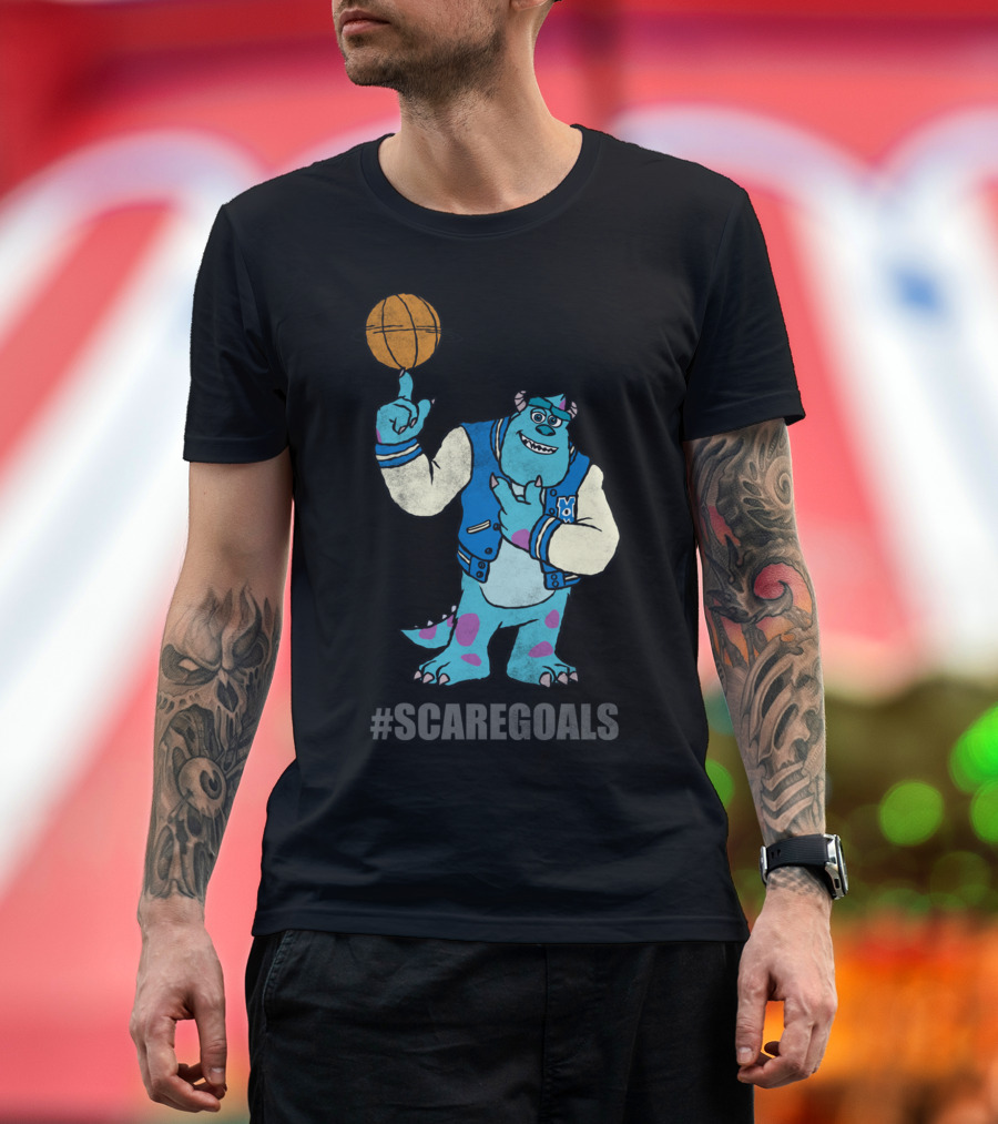 ScareGoals Sulley Scarer Basketball Spinner T-Shirt
