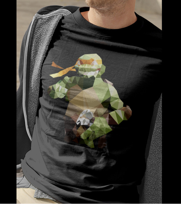 PolygonHeroes Michelangelo Ninja Turtles T-Shirt