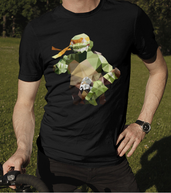 PolygonHeroes Michelangelo Ninja Turtles T-Shirt