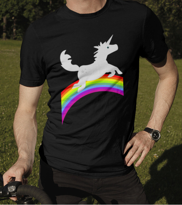 Pony Unicorn VDS2 Rainbow Jumping T-Shirt