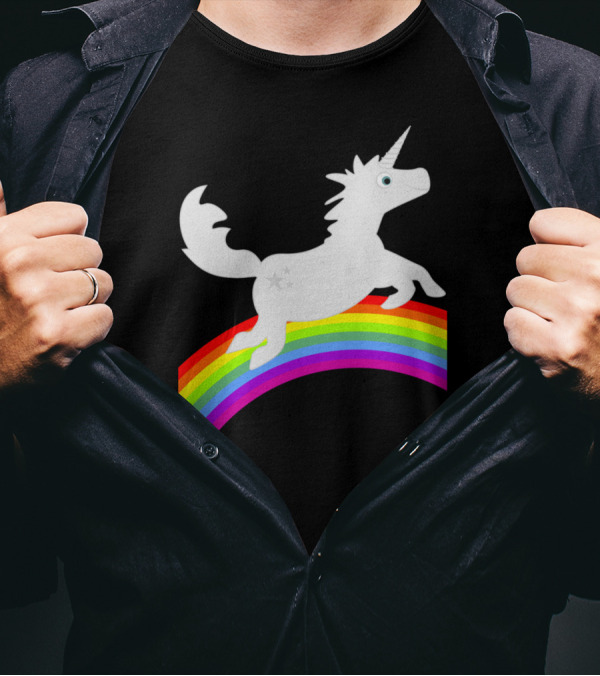 Pony Unicorn VDS2 Rainbow Jumping T-Shirt