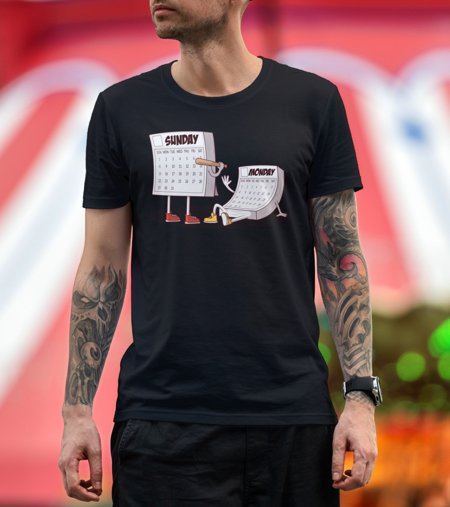 Sunday Revenge on Monday Calendar Showdown T-Shirt