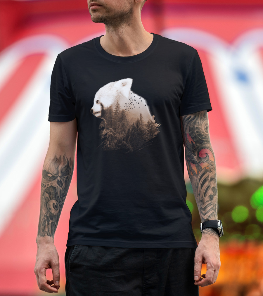 Red Panda Forest Choco Wildlife Nature T-Shirt