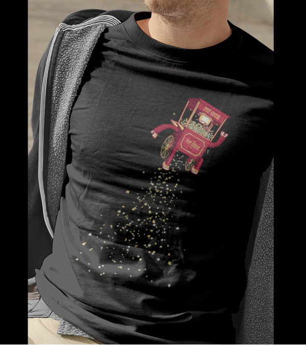 Pop Corn Machine With Starry Trail T-Shirt