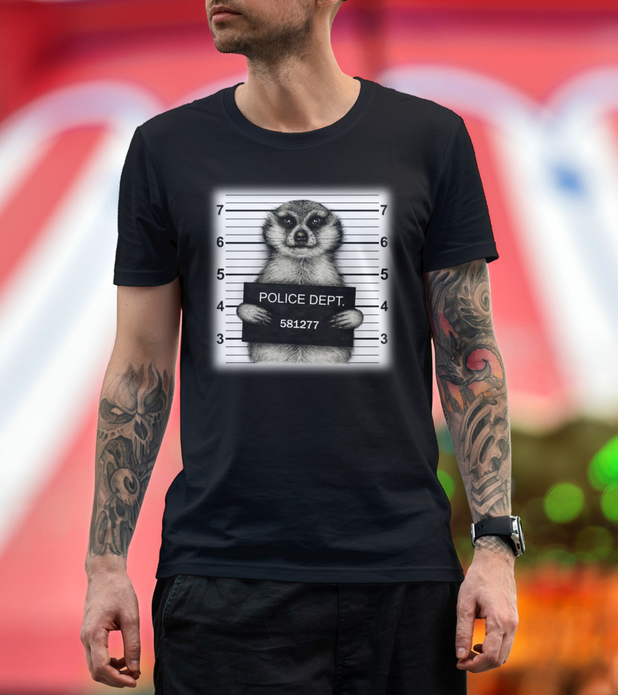 Meerkat Police Dept Mugshot 581277 T-Shirt