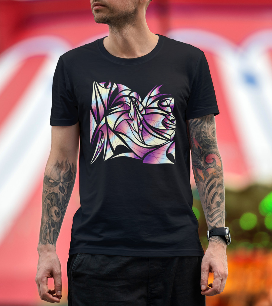Melody Abstract Colorful Geometric T-Shirt