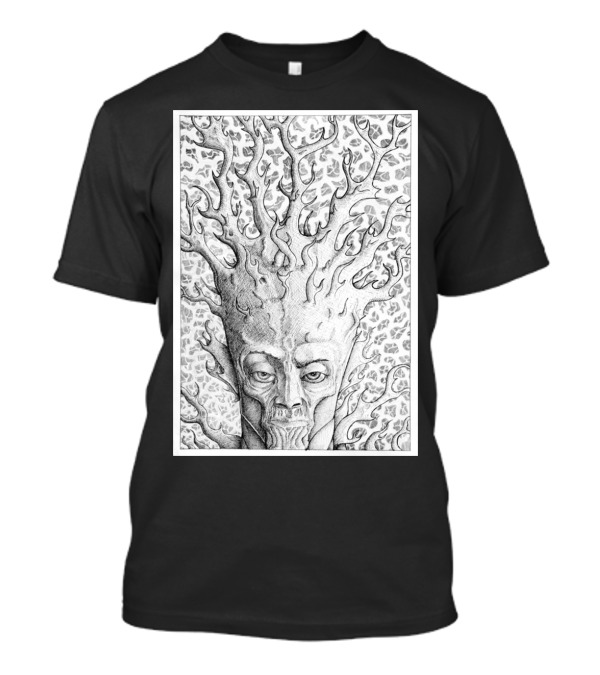 Kodama Squidmonkey Tree Spirit Entwined With Nature Elements T-Shirt