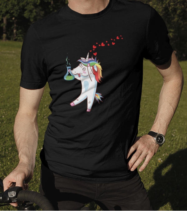 Dabbing Unicorn Always Be Yourself With Rainbow Heart Potion T-Shirt