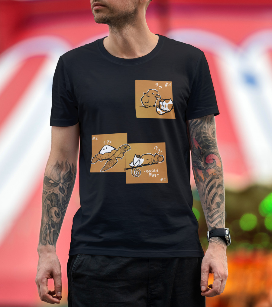 1 2 3 Weird Egg Post It Notes Mystery T-Shirt