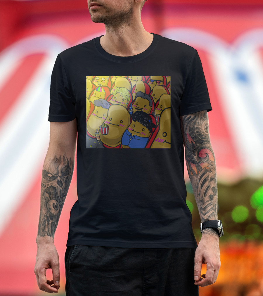 Potato Theater Popcorn Audience T-Shirt