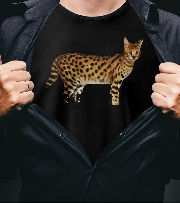 Look At Me Meow Savannah Cat T-Shirt