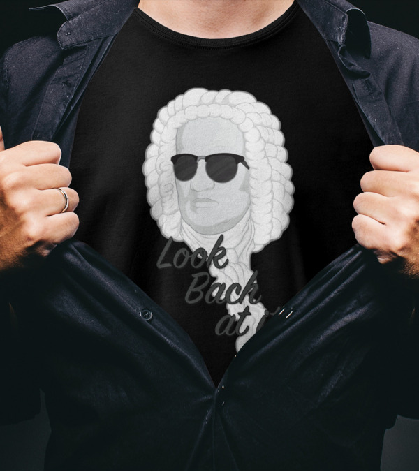 Look Bach At It Sunglasses Wig T-Shirt