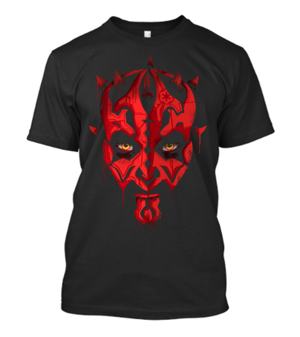 Darth Maul Face Red And Black Sith Eyes T-Shirt