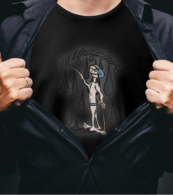 To The End Diver Gas Mask Raindrops T-Shirt
