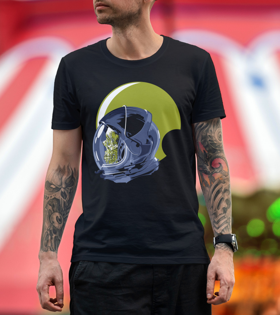 Lost In The Space Skull Astronaut Helmet T-Shirt