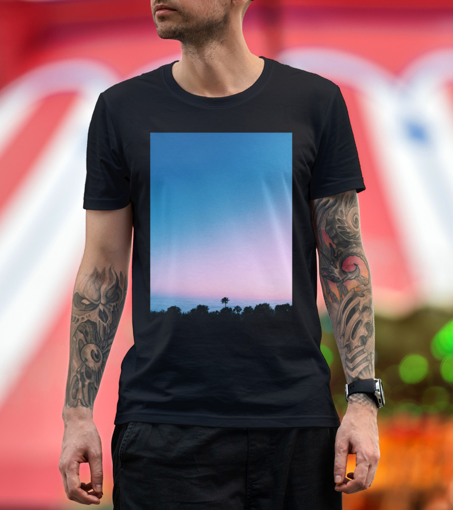 Palm Sunset Skyline T-Shirt