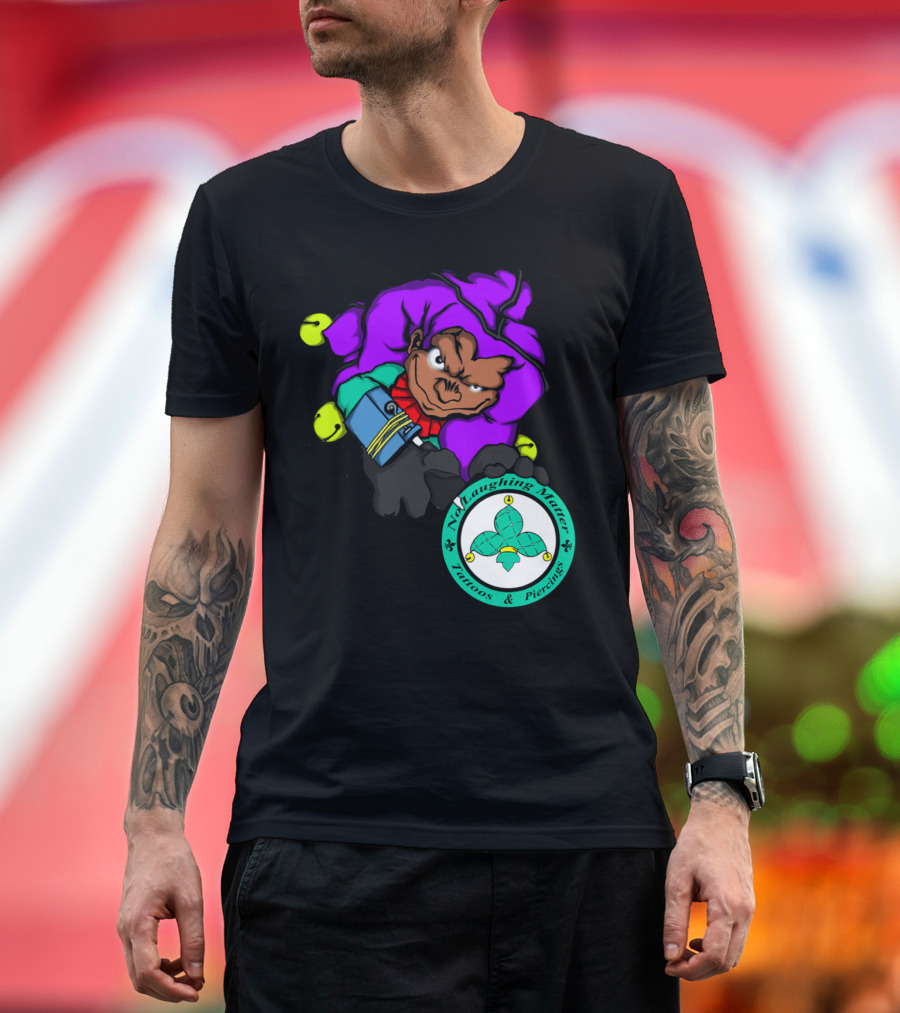 NLMT Jester Ned Laughing Matter Tattoos Piercings Image T-Shirt