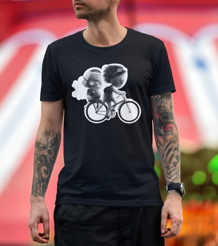 Lou and Jupiter Adventure on Bicycle Journey T-Shirt