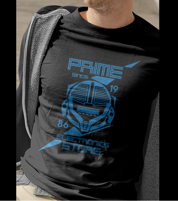 Prime Since 1986 Electronics Store Robot Head T-Shirt