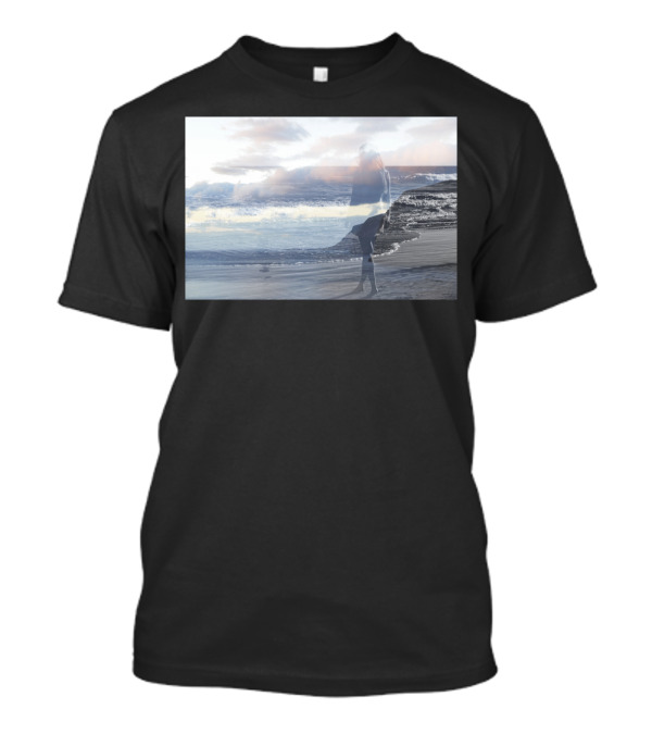 Into The Wave Ocean Reflection Cloudy Day T-Shirt