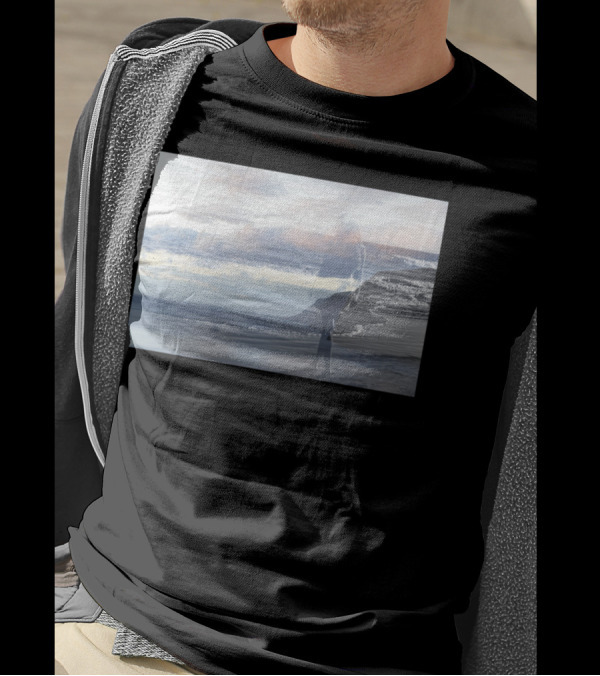 Into The Wave Ocean Reflection Cloudy Day T-Shirt