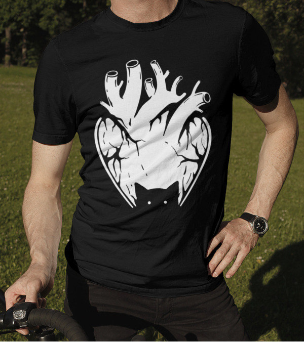Introversion Cat Heart Veins T-Shirt