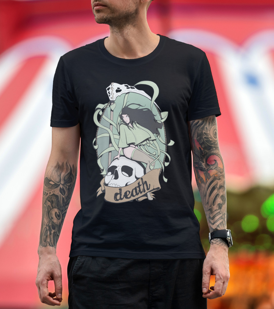 DEATH Pin Up Skull T-Shirt