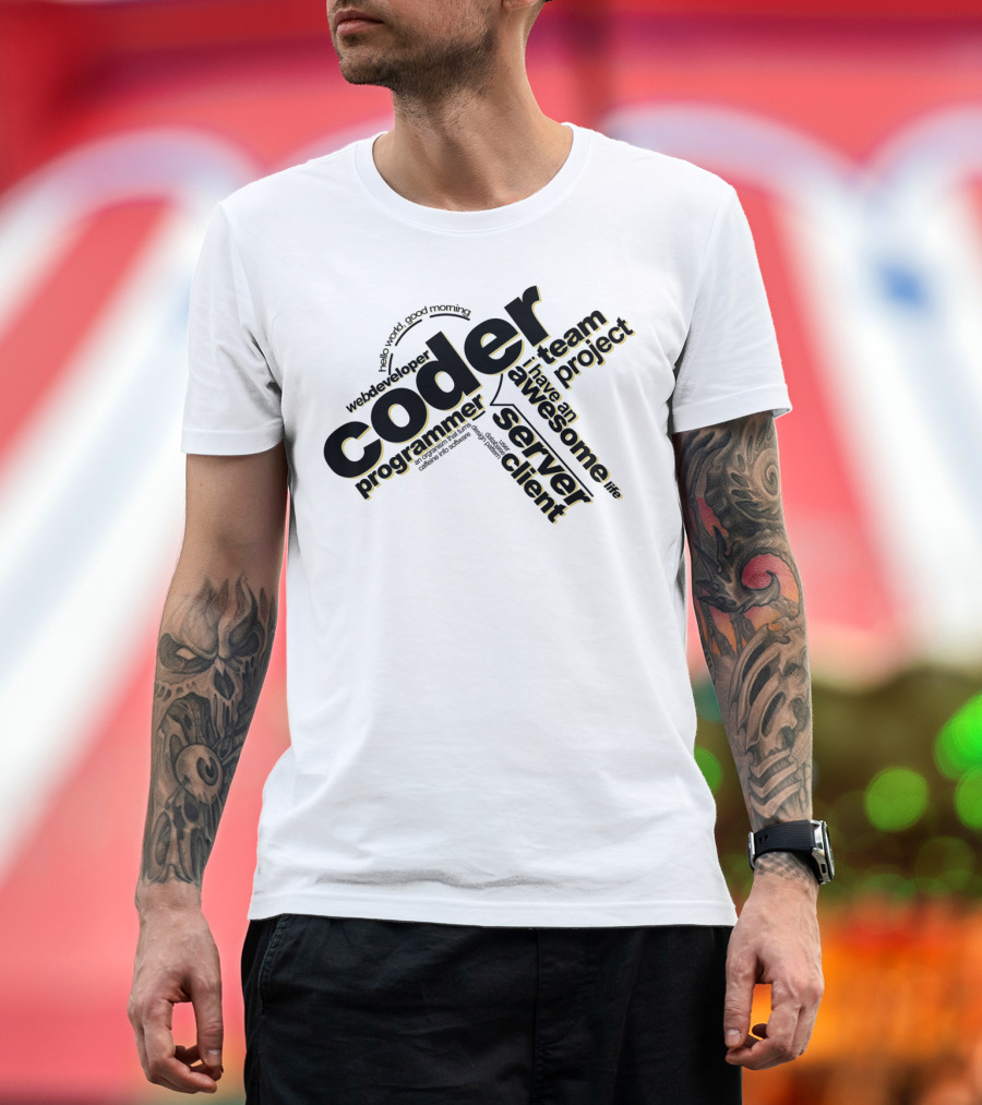 Coder Programmer Webdeveloper Server Client Team Project Awesome Life T-Shirt