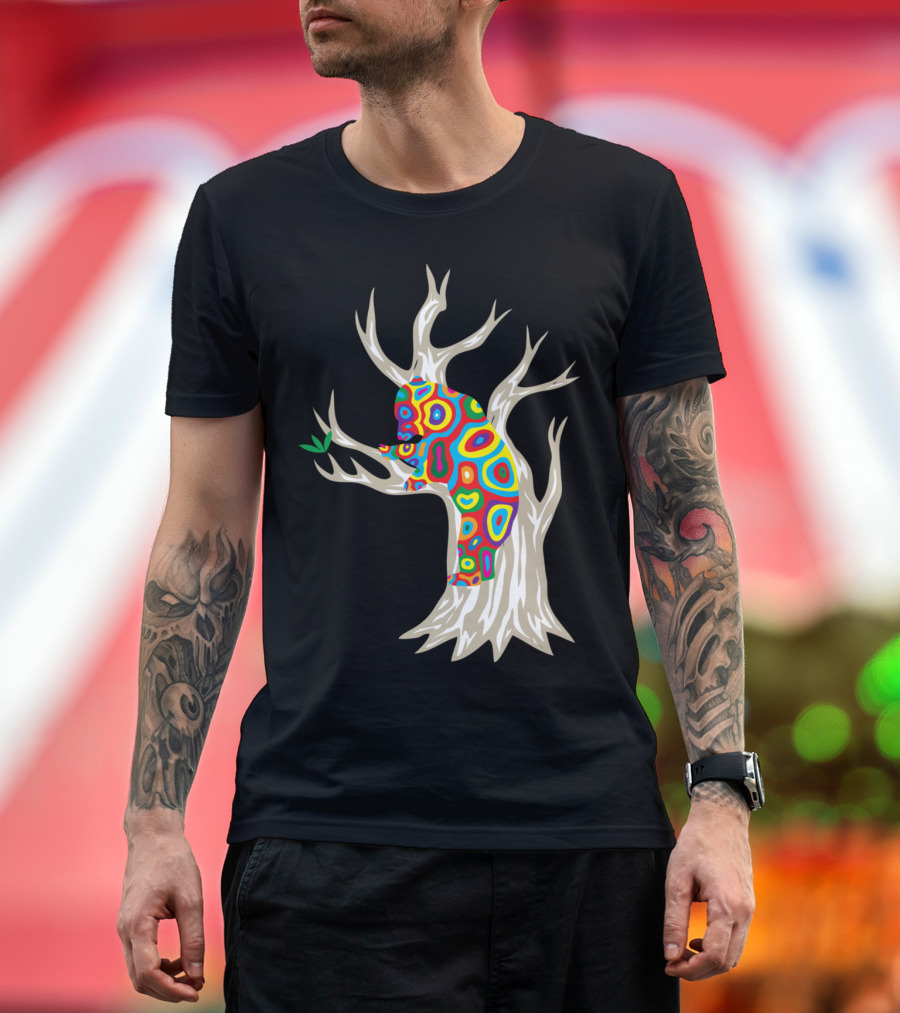 Tree of Life Colorful Psychedelic Koala in Branches T-Shirt