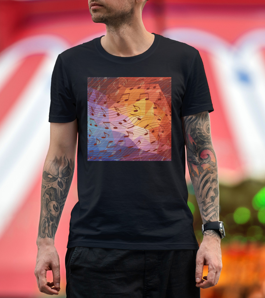 Music Notes Vibrant Melody T-Shirt