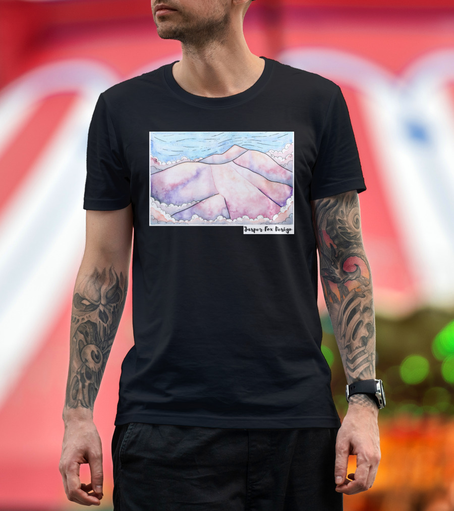 Jasper Fox Design Last Light Mountain Landscape T-Shirt