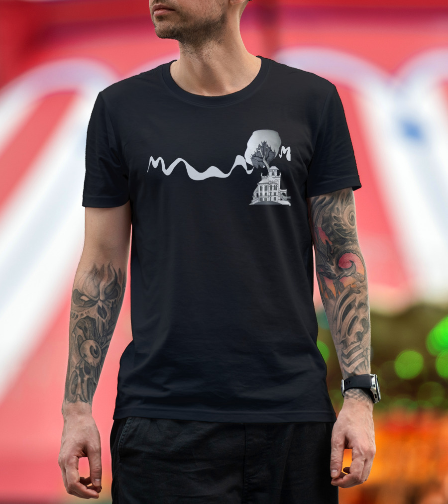 Treecastle Mystical Landscape with Winding River and Majestic Treehouse T-Shirt