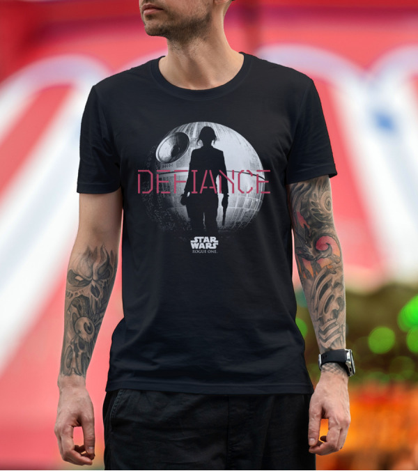 Premium T-Shirt: Defiance Star Wars Rogue One Death Star T-Shirt Defiance Star Wars Rogue One Death Star T-Shirt