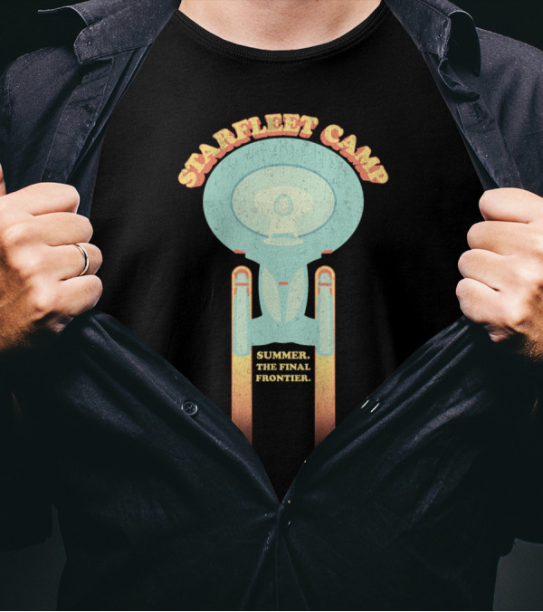 Starfleet Camp Summer The Final Frontier Trek Star Space Nerd Geek T-Shirt