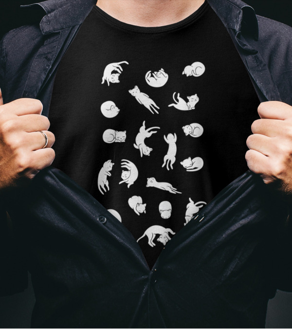 Lazy Day Sleeping Cats T-Shirt