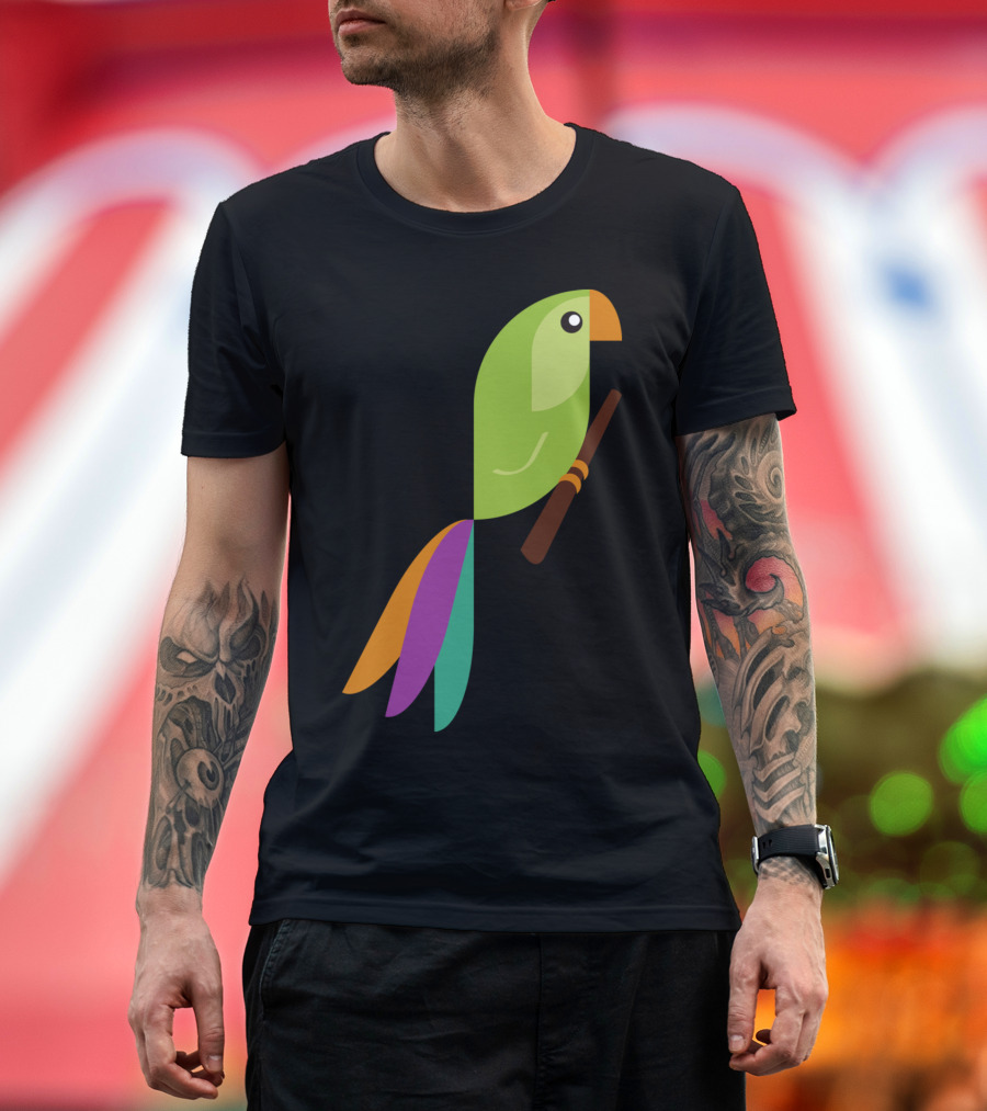 Modern Colorful Parrot T-Shirt