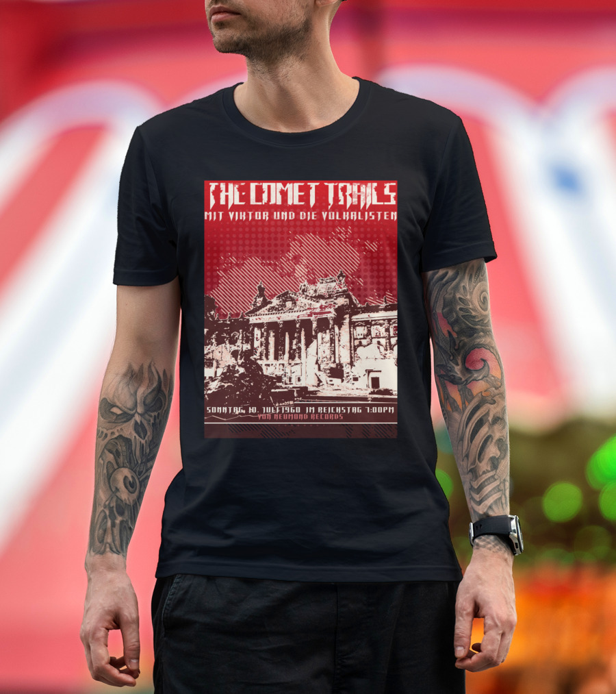 The Comet Trails Mit Viktor Und Die Vokalisten Sonntag 10 Juli 1960 Im Reichstag 7:00pm Von Neubund Records T-Shirt