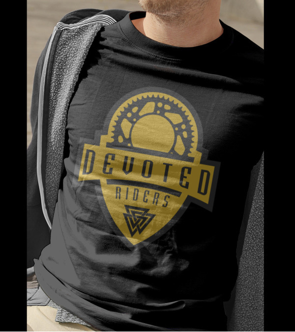 Devoted Riders Gear Emblem With Gear T-Shirt